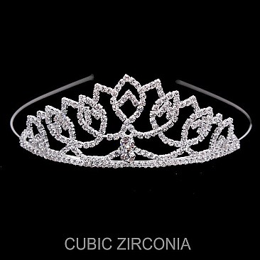 ELEGANT CUBIC ZIRCONIA TIARA SLHTCZ7148