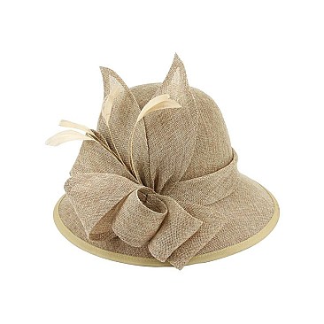 GATSBY FLAX FABRIC SMALL HAT