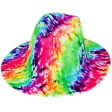 TRENDY TIE DYE Fedora Hat for Women