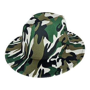 TRENDY CAMOUFLAGE Fedora Hat for Women