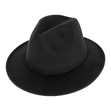 FASHIONABLE SOLID COLOR FEDORA HAT