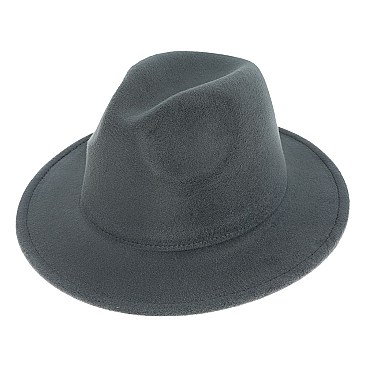 FASHIONABLE SOLID COLOR FEDORA HAT