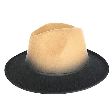 Gradual Shading Fedora Hat for Women