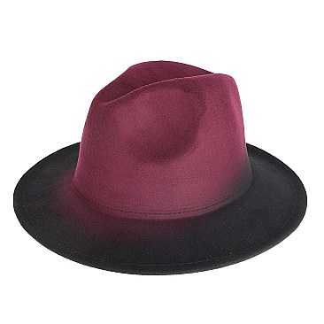 Gradual Shading Fedora Hat for Women