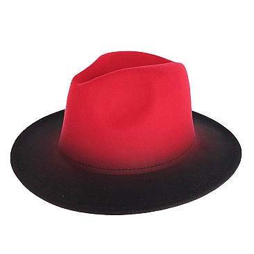 Gradual Shading Fedora Hat for Women