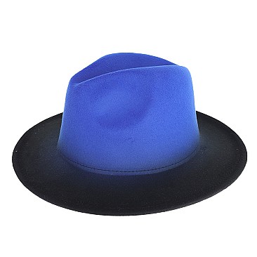 Gradual Shading Fedora Hat for Women