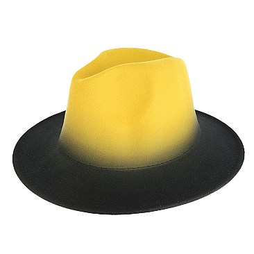 Gradual Shading Fedora Hat for Women