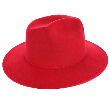 FASHIONABLE CORDUROY WIDE BRIM FEDORA HAT