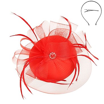 Classy Fascinator with JEWEL ACCENT