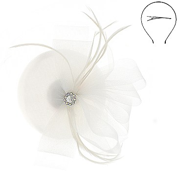 Classy Fascinator with JEWEL ACCENT