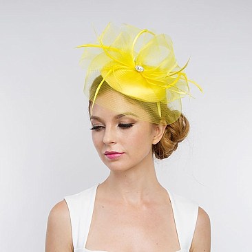 Classy Fascinator with JEWEL ACCENT