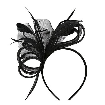 SIDE LOOPS FEATHERS FASCINATOR