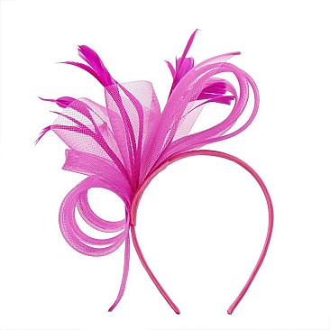 SIDE LOOPS FEATHERS FASCINATOR