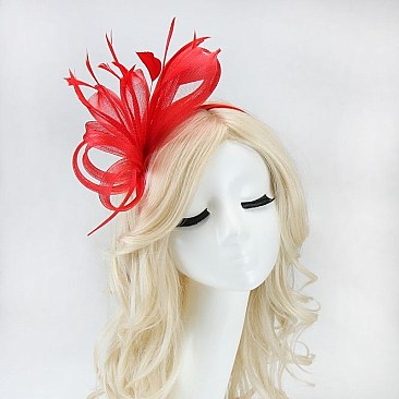 SIDE LOOPS FEATHERS FASCINATOR