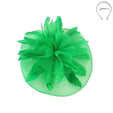 LARGE DERBY VEIL FASCINATOR