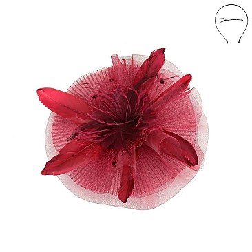 DERBY DOUBLE VEIL FASCINATOR