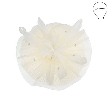 DERBY DOUBLE VEIL FASCINATOR