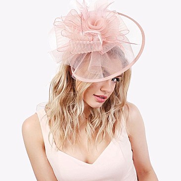 STYLISH Large FASCINATOR WITH DUAL CLIP AND HEADBAND