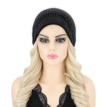 CLASSIC FAN STONE VELVET SOFT BEANIE