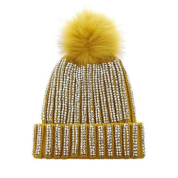 Embellished Stripes Beanie MEZHTK1067