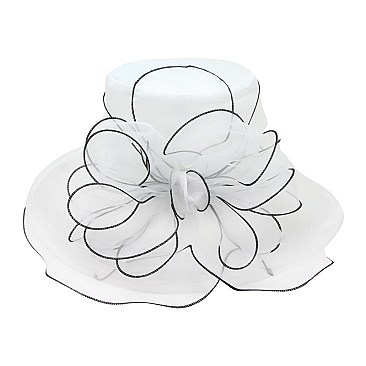 Elegant Organza Floppy Church Hat SLHTO1089