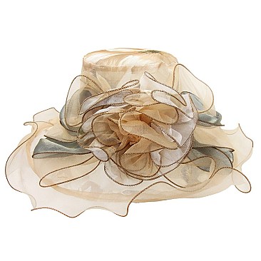 Elegant Organza Floppy Church Hat SLHTO1090