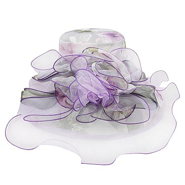 Elegant Organza Floppy Church Hat SLHTO1090