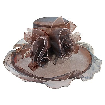 Elegant Organza Floppy Church Hat