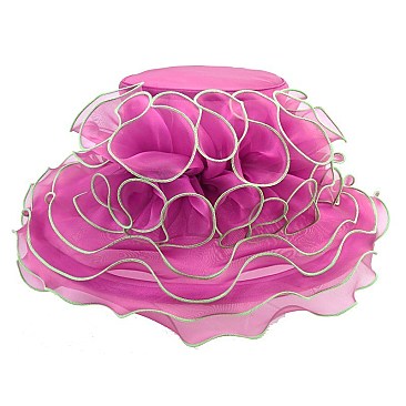 Elegant Medium Loopy Organza Hat SLHTO2148