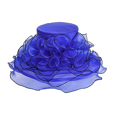 Elegant Medium Loopy Organza Hat SLHTO2148