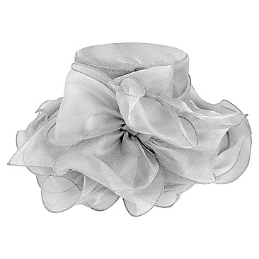 Elegant MEDIUM BRIM ORANZA HAT WITH BIG BOW