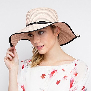 SUMMER BLACK BRIM FLOPPY HAT