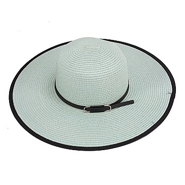 SUMMER BLACK BRIM FLOPPY HAT