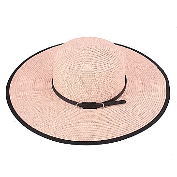 SUMMER BLACK BRIM FLOPPY HAT