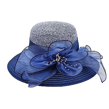 BOW PAPER BRAID HAT SLHTP1093