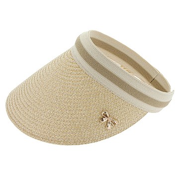 SUMMER PAPER BRAID SUN VISOR SLHTP1112