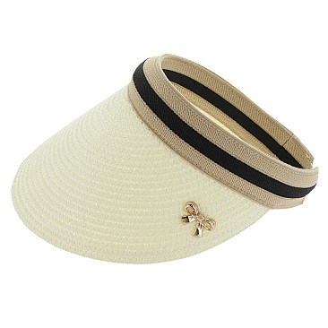 SUMMER PAPER BRAID SUN VISOR SLHTP1112