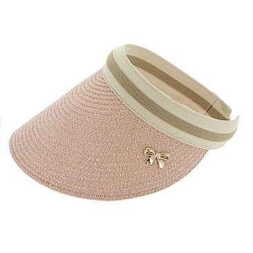 SUMMER PAPER BRAID SUN VISOR SLHTP1112