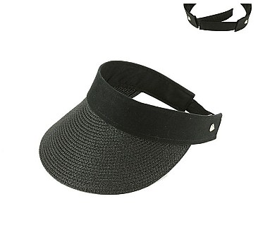 2 TONE WOVEN SUN VISOR