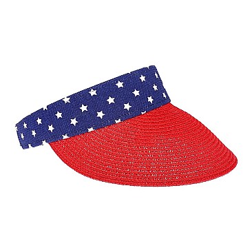 USA AMERICA PATRIOTIC FLAG VISOR