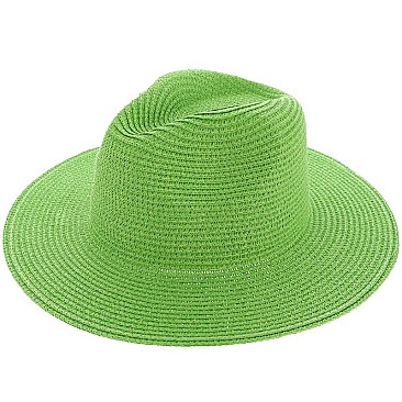 Floppy Brim Straw Panama Fedora Hat