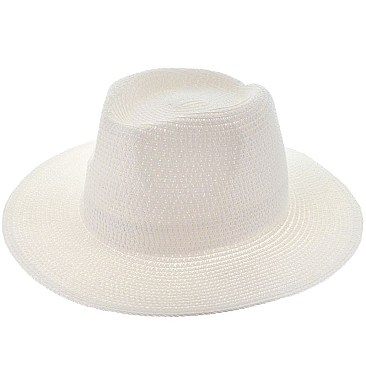 Floppy Brim Straw Panama Fedora Hat