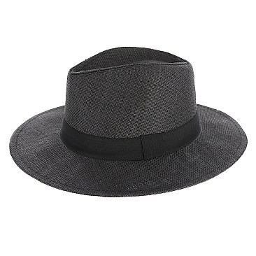 Summer Fashion Color Fedora Straw Hat with Belt