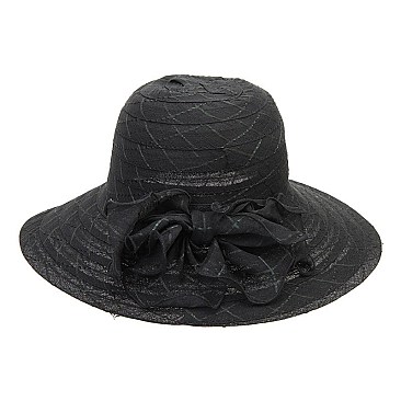 Summer Beach Hat W/bow On Side
