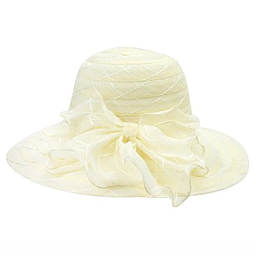 Summer Beach Hat W/bow On Side