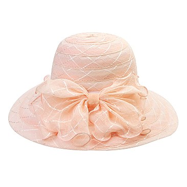 Summer Beach Hat W/bow On Side