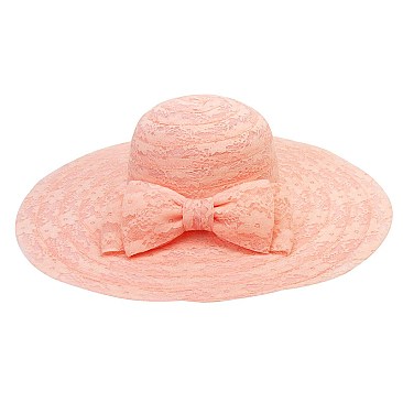 Summer Floppy Hat W/bow On Back