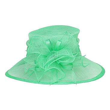 Sinamay Church HAT Medium Size Brim Fashionably Decor  MEZ2133