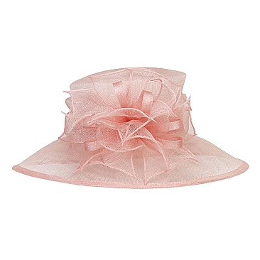 Sinamay Church HAT Medium Size Brim Fashionably Decor  MEZ2133