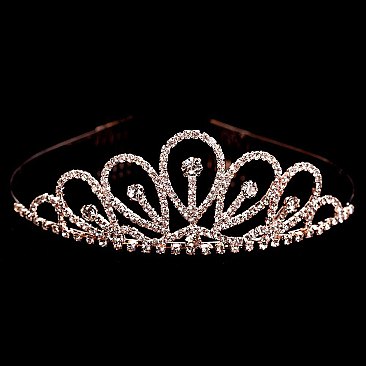RHINESTONE DROP TIARA